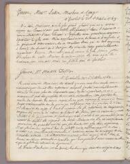 1 vue Bonnet, Charles. Copie de lettre à Lullin, Masbou et Cie. - Genthod, 30 octobre 1789