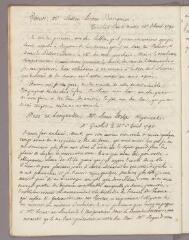 2 vues  - Bonnet, Charles. Copie de lettre à Louis Porta. - Genthod, 14 avril 1790 (ouvre la visionneuse)