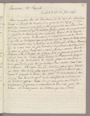 1 vue  - Bonnet, Charles. Copie de lettre à Mr Ulrich. - Genthod, 15 juin 1790 (ouvre la visionneuse)