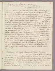 1 vue Bonnet, Charles. Copie de lettre à Mr Bruchner. - Genthod, 29 juin 1790