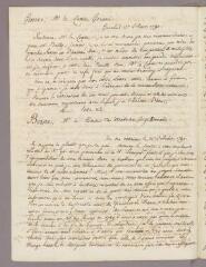 3 vues  - Bonnet, Charles. Copie de lettre à Adam Gottlob Detlev Moltke. - \'De ma Retraite\', 24 août 1790 (ouvre la visionneuse)