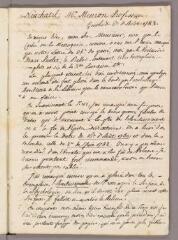 45 vues  - Bonnet, Charles. Copie de 20 lettres à Henri Meuron. - Genthod et \'De ma Retraite\', 6 août 1783 - 23 mai 1788 (ouvre la visionneuse)