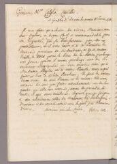 2 vues Bonnet, Charles. Copie de 2 lettres à Guillaume Cayla. - Genthod, 8 février 1784 - 1er janvier 1790