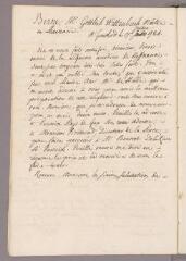 1 vue Bonnet, Charles. Copie de lettre à Gottlieb Wyttenbach. - Genthod, 17 juillet 1784