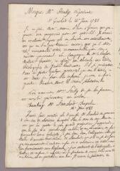 1 vue  - Bonnet, Charles. Copie de lettre à \'M. Sterky, Négociant\'. - Genthod, 14 juin 1785 (ouvre la visionneuse)