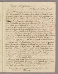 1 vue  - Bonnet, Charles. Copie de lettre à Madeleine Gallatin. - Genthod, 23 novembre 1785 (ouvre la visionneuse)