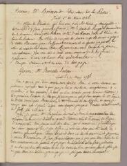 5 vues Bonnet, Charles. Copie de 2 lettres à Jacob Bennelle. - Sans lieu, 6 mars 1786 - 26 avril 1789