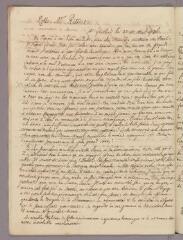 2 vues  - Bonnet, Charles. Copie de 2 lettres à François-Robert Rilliet. - Genthod, 3 - 10 mai 1786 (ouvre la visionneuse)