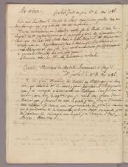 1 vue  - Bonnet, Charles. Copie de lettre à \'Messieurs de Candolle, Passavant et Compe. - Genthod, 4 mai 1786 (ouvre la visionneuse)
