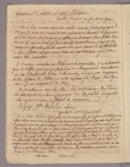 1 vue Bonnet, Charles. Copie de lettre à Marie-Aimée Hubert, née Lullin. - Genthod, 23 juin 1786