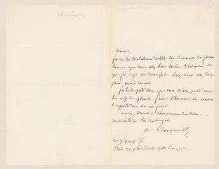 4 vues Tocqueville, Alexis de. 2 lettres autographes signées à Henri Bordier. - Paris, 9 mars 1856 et sans date