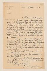 2 vues Weyrich, E[ugène]. Lettre autographe signée à Auguste Bouvier.- Castres (France), 7 avril 1879