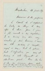 24 vues Weyrich, E[ugène] (pasteur). 5 lettres autographes signées à Auguste Bouvier.- Castres (Gard), 14 janvier - 30 avril 1879