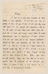 4 vues  - Weyrich, E[ugène]. Lettre autographe signée à Marguerite Bouvier-Monod.- Castres (Tarn), 14 novembre 1880 (ouvre la visionneuse)
