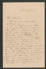 22 vues Landau, Horace, baron de. 7 lettres autographes signées à Charles-François Brot. - Turin, 30 novembre 1860 [etc.]