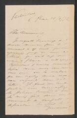 32 vues Landau, Horace, baron de. 7 lettres autographes signées à Charles-François Brot. - Florence, 25 janvier 1872 - 5 mai 1881