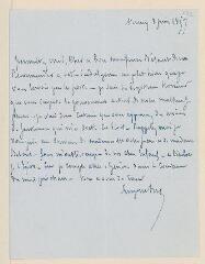 4 vues Sue, Eugène. Billet autographe signé à [Bélant ?].- Annecy, 3 juin 1857