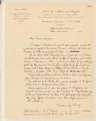 2 vues Lavanchy-Clarke, F.-H. Lettre autographe signée à René Claparède. - Cannes, 20 août 1911