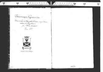 136 vues Chronique du Canton de Genève commencée en 1810 extraite d'une correspondance intime et régulière par Mr. de Constant, Tome 2ème