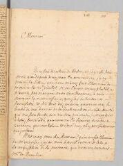 4 vues  - Bouchetière, [de la]. Lettre autographe à Beaulieu, \'lieutenant, colonel d\'infanterie à Lausanne en Suisse\'.- Paris, 19 septembre 1719 (ouvre la visionneuse)