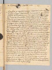 4 vues  - Valadière, Jeanne. Lettre autographe signée \'Jeanne Valladiere\' à Antoine Court.- Nîmes, [2?] 9 juillet 1720 (ouvre la visionneuse)
