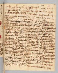 4 vues  - Lettre des Anciens de l\'Eglise de Sauve signée des initiales \'A.B.C.D.F.V.\' à \'Monsieur Court du Languedoc, presentement à Genève\'.- Sauve, 23 septembre 1720 (ouvre la visionneuse)