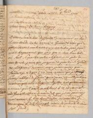 4 vues  - Rey. Lettre autographe signée à Antoine Court.- Lyon, 22 octobre 1720 (ouvre la visionneuse)