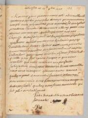 2 vues  - Des[mons], S. Lettre autographe signée \'votre tres umble et tres obeissante servante S. Des\' à Antoine Court.- Durfort, 17 novembre 1720 (ouvre la visionneuse)