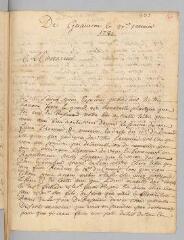 8 vues  - Delort. Lettre autographe signée à Antoine Court.- Gravernes, 27 janvier 1721 (ouvre la visionneuse)