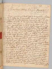 4 vues  - Lettre des prisonniers de La Rochelle signée \'Depepin\', \'P. Salle\', \'Pellet\', \'Laune\' et \'Brugueiroles\', \'Defague\' à Antoine Court.- Prison royale de La Rochelle, 28 janvier 1721 (ouvre la visionneuse)