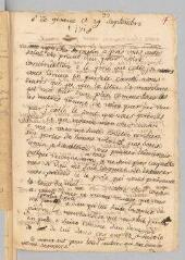 4 vues  - Corteiz, Isabeau. Lettre autographe signée \'Isabeau Courtes\' à Antoine Court.- Genève, 29 septembre 1718 (ouvre la visionneuse)