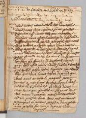 4 vues  - Soubeyran. Lettre autographe signée \'Sobeiran\' à Antoine Court.- \'Du Cambon ce 23e fevrier 1721\' (ouvre la visionneuse)
