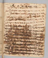 4 vues  - Rouveyroles, M[arion]. Lettre autographe signée à \'Monsieur Jourdan\' [Antoine Court].- 15 mars 1721 (ouvre la visionneuse)