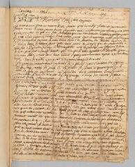 4 vues  - Corteiz, P[ierre]. Lettre autographe signée à [Antoine Court].- \'De dessous un chatagnier ce 26 avril 1721\' (ouvre la visionneuse)