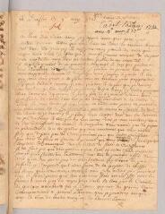 2 vues  - [Salgues le] Cadet. Lettre autographe signée \'Cadé\' à Antoine Court.- Durfort, 9 mai 1721 (ouvre la visionneuse)