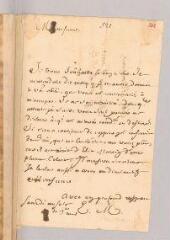 2 vues  - Maurin, E. Lettre autographe signée \'E. M.\' à Antoine Court.- sans lieu, 19 août [1721] (ouvre la visionneuse)