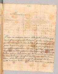 4 vues  - Pepin, née Plantière. Lettre autographe signée \'votre servante Plantiere de Pepin\' à Antoine Court.- Nimes, 20 août 1721 (ouvre la visionneuse)