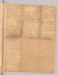 6 vues  - [Corteiz, Pierre]. Lettre autographe non signée sans adresse.- sans lieu, [août 1721] (ouvre la visionneuse)