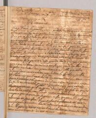 4 vues  - Clerc. Lettre autographe signée \'C\' à A[ntoine C[ourt].- Nîmes, 9 septembre 1721 (ouvre la visionneuse)