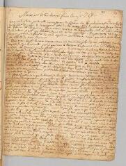 8 vues  - Court, Antoine. Lettre autographe signée à [Jacques Basnage].- Du désert, ce 30 juillet [1719] (ouvre la visionneuse)