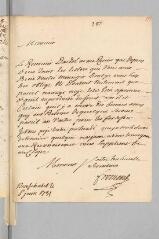 4 vues  - Froment, [Paul de], gouverneur de Neuchâtel. Lettre autographe signée à Antoine Court.- Neuchâtel, 6 juin 1731 (ouvre la visionneuse)