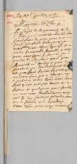 4 vues  - Carrière, D[avid]. Lettre autographe signée \'D.C.\' à Antoine Court.- 20 juillet 1731 (ouvre la visionneuse)