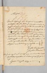2 vues  - Ravier, [Anselme]. Lettre autographe signée à Antoine Court.- Genève, 7 juillet 1731 (ouvre la visionneuse)
