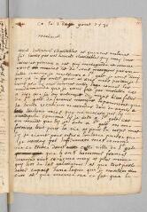 4 vues  - Bonbonnoux, [Jacques]. Lettre autographe signée \'Bonbounous\' à \'Monsieur Monront\'.- 3 juillet 1731 (ouvre la visionneuse)