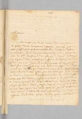 4 vues  - Salgas le cadet. Lettre autographe signée \'Le cadet\' à \'Monsieur Gontrepas\' [Antoine Court].- 20 août 1731 (ouvre la visionneuse)