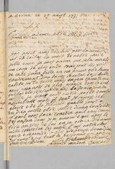 2 vues  - Gaussard, Madon. Lettre autographe signée \'à Madame Court\'.- Berne, 29 août 1731 (ouvre la visionneuse)