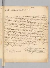 4 vues  - Roques, P[ierre]. Lettre autographe signée à Antoine Court.- 13 octobre 1731 (ouvre la visionneuse)