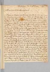 4 vues  - Durand, P[ierre]. Lettre autographe signée à \'Monsieur de Goutrespac\' [Antoine Court].- Du Vigan, 7 novembre 1731 (ouvre la visionneuse)