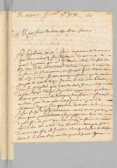 4 vues  - Volpelière père, dit Le Compte. Lettre autographe signée \'Le Compte\' à \'Monsieur de Gontrepas\', [Antoine Court].- Nîmes, 16 novembre 1731 (ouvre la visionneuse)
