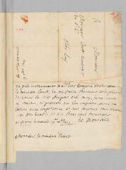 2 vues  - Montrond, [Jacques] de. Lettre autographe signée \'de Montrond\' à Antoine Court.- Au Chesne, 19 décembre 1731 (ouvre la visionneuse)